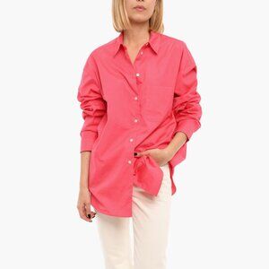 Samsoe Samsoe Luana Button Up Shirt in Bright Pink ~ LIKE NEW